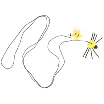 Baluue Door Hanging Cat Toys Elastic Cord Yellow 1Pack