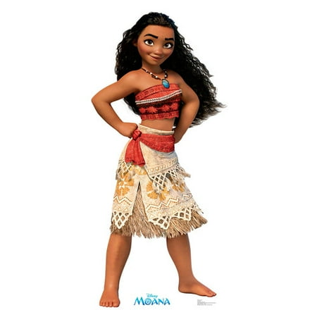Disney Belle Cardboard Stand - Moana (Disney) Cardboard Stand-Up, 5ft