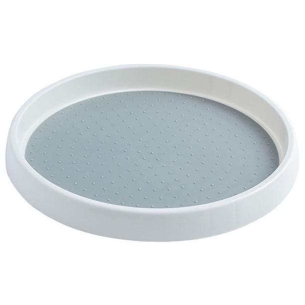 Estante de bandeja de almacenamiento de pequeña sala giratorio, orgaza de maquillaje, estantes de especias giratorios, orgaza de pequeña sala Lazy Una sola capa Baoblaze Soporte de exhibición de vanidad