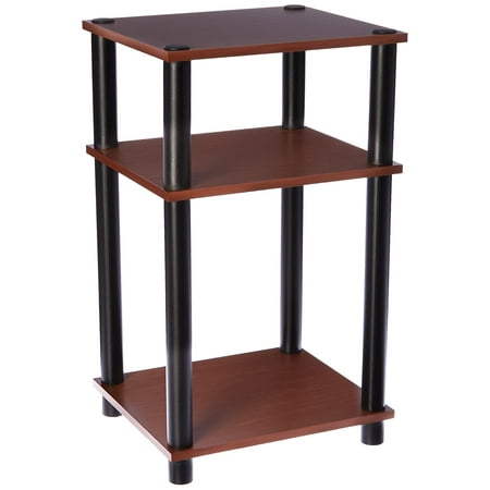 Momentum Black Leather - PBF-0287-303 Cherry Telephone Stand, Cherry Finish with Black Accents, Telephone Stand By Momentum Furnishings