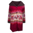 thumbnail image 4 of LOVZFMLL Cardigan pour Femmes Manches Longues Décontracté Patchwork Rayé Long Cardigan Haut Blouse Manteau, 4 of 5