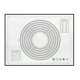thumbnail image 1 of 1 Uds. Estera de silicona para hornear con escamas almohadilla de masa amasadora esterilla para masa antiadherente revestimiento de horno accesorios para hornear, 1 of 4