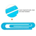 thumbnail image 4 of Straight Ruler 12cm Metric Bookmark Clip Ruler Blue & Red, 4 of 6