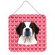 thumbnail image 1 of "Treasures Saint Bernard Hearts Metal Print, 6 H x 6 W, multicolor" Caroline's Treasures BB5316DS66, 1 of 1