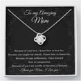 thumbnail image 3 of Mother Of The Groom Gift From Son, To Mom Wedding Gift From Son, Wedding Gift From Groom, Mom Necklace, Wedding Gift From Son, Necklaces with Meaningful Messages Card Inside, 3 of 6