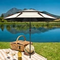 thumbnail image 6 of Vsenkes Fishing Umbrella Shade Shelter UPF 50+ Market Umbrella Waterproof Parasol 360  degree Adjustable for Garden Patio Deck Sports Beach White, 6 of 7