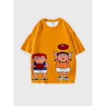 thumbnail image 1 of T-shirt round neck Role Pattern loose short sleeve C97, 1 of 5