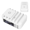 thumbnail image 4 of Estación de carga de teléfono QC30 48W 5 puertos USB de escritorio rápido con estado de carga y pantalla digital de reloj USB inteligente con carga inalámbrica, 4 of 8