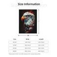 thumbnail image 5 of Sikiie USA Bald Eagle Cozy Flannel Fleece Throw Blanket: Lightweight & Thick for All Seasons - Perfect for Women, Men, & Kids"50"x40", 5 of 6