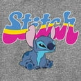 thumbnail image 2 of Boy's Lilo & Stitch Groovy Stitch Performance Graphic Tee Charcoal Heather Large, 2 of 4