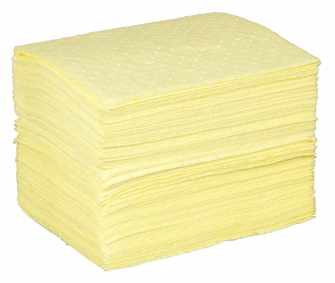 16 x 18 Poly Bag Guy Hazmat Sorbent Pads 100/Case Light Yellow 16 x 18 Poly Bag Guy Hazmat Sorbent Pads 100/Case Light Yellow