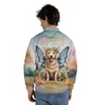 thumbnail image 5 of Welcome Spring Fairy Golden Retriever in Flower Meadow All Over Print 3D Baseball Jacket Goldens Dog Lover Gifts Idea Bomber Jacket Softball - 13002, 5 of 6