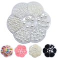 thumbnail image 3 of Perlas de imitación redondas con orificio recto de 3 a 12 mm, cuentas sueltas blancas en caja, accesorios para aretes, cuentas para usar a mano para niños, 3 of 5