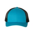 thumbnail image 1 of Richardson Low Pro Trucker Cap, M-L, Cyan-Black, 1 of 2