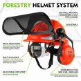 thumbnail image 2 of Casco GREEN DEVIL para motosierra con protector facial 4 en 1 y orejeras, 2 of 6