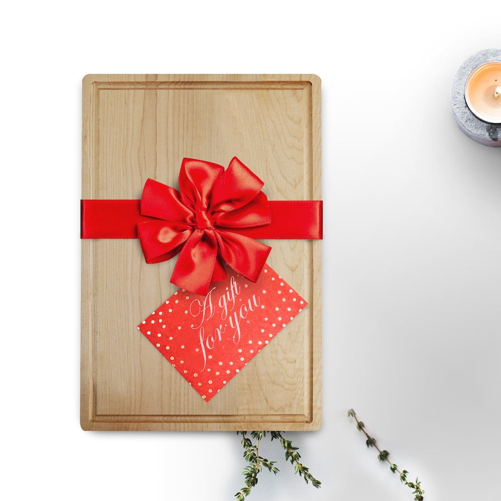 Casual Home Delice Rectangle Cutting Board with Juice Drip Groove-Material Type:Cherry