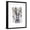 Black Frame, variant on Art.com Rabbit Time Art Print by Fab Funky, Brown Frame Wall Art, 17" x 21"