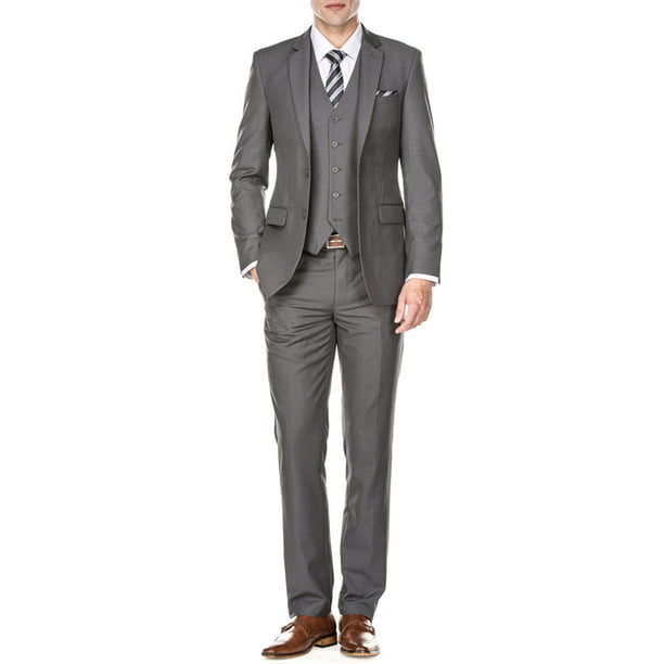 Braveman - Braveman Men's Slim Fit 3PC Suits - Walmart.com - Walmart.com