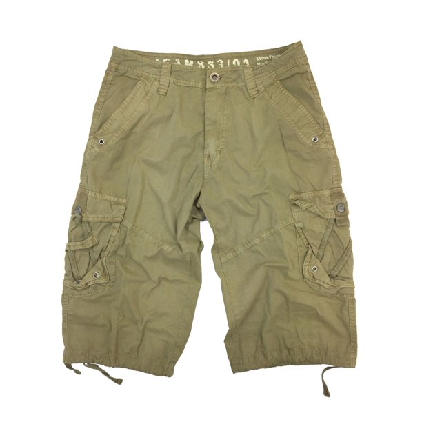 khaki green cargo shorts