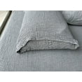 thumbnail image 2 of Soft 100% Turkish Cotton Muslin Bed Shams, Anthracite, 20 x 35 inches, King Size 2 Pieces Shams, 2 of 4