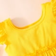 thumbnail image 5 of Toddler Girls Outfits Summer Clothes Yellow Tops and Sunflowe Print Shorts Set Size 18-24Months 2T/703, 5 of 7
