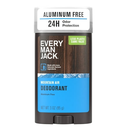 Every Man Jack Mountain Air Aluminum Free Deodorant, 3 oz