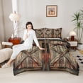 thumbnail image 4 of Castle Fairy 3-Piece Full Size Comforter Set, Barn Door and Star Western Print, 4 of 8
