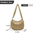 thumbnail image 6 of JUYGO Puffer Tote Bag for Women Lightweight Quilted Padding Bag Large Soft Puffy Crossbody Shoulder Bag Purse, 6 of 7