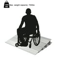 thumbnail image 6 of OMECAL 4" Rise Threshold Ramp for Wheelchairs, Aluminum Alloy Entry Ramp for Home Doorways, 6 of 7