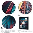 thumbnail image 3 of Designart Futuristic San Francisco Neon II Canvas Wall Art, 3 of 5