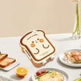 thumbnail image 5 of Cute Burger And Fries Shaped Lunch Box, Food-Safe Sealed Food Container, Leak-Proof Freshness Keeper for Fruit Salad Sandwich, Practical Office Picnic Meal Prep Storage Box, B, 1pc, 5 of 5