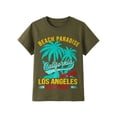 thumbnail image 6 of HILEELANG Kids Boys T-Shirts 3 Pack, 100% Cotton Short Sleeve Tees for 6-12Y, California Beach Surf Themed Summer Tops for Teen Boys, 6 of 10