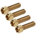 thumbnail image 2 of 4PCS RISK M6 X 20mm Mountain Bike Disc Brake Fixed Screw Titanium Alloy Bike Crankset Screw Disc Brake Caliper Fixed Screw Gold Bienvenido, 2 of 8