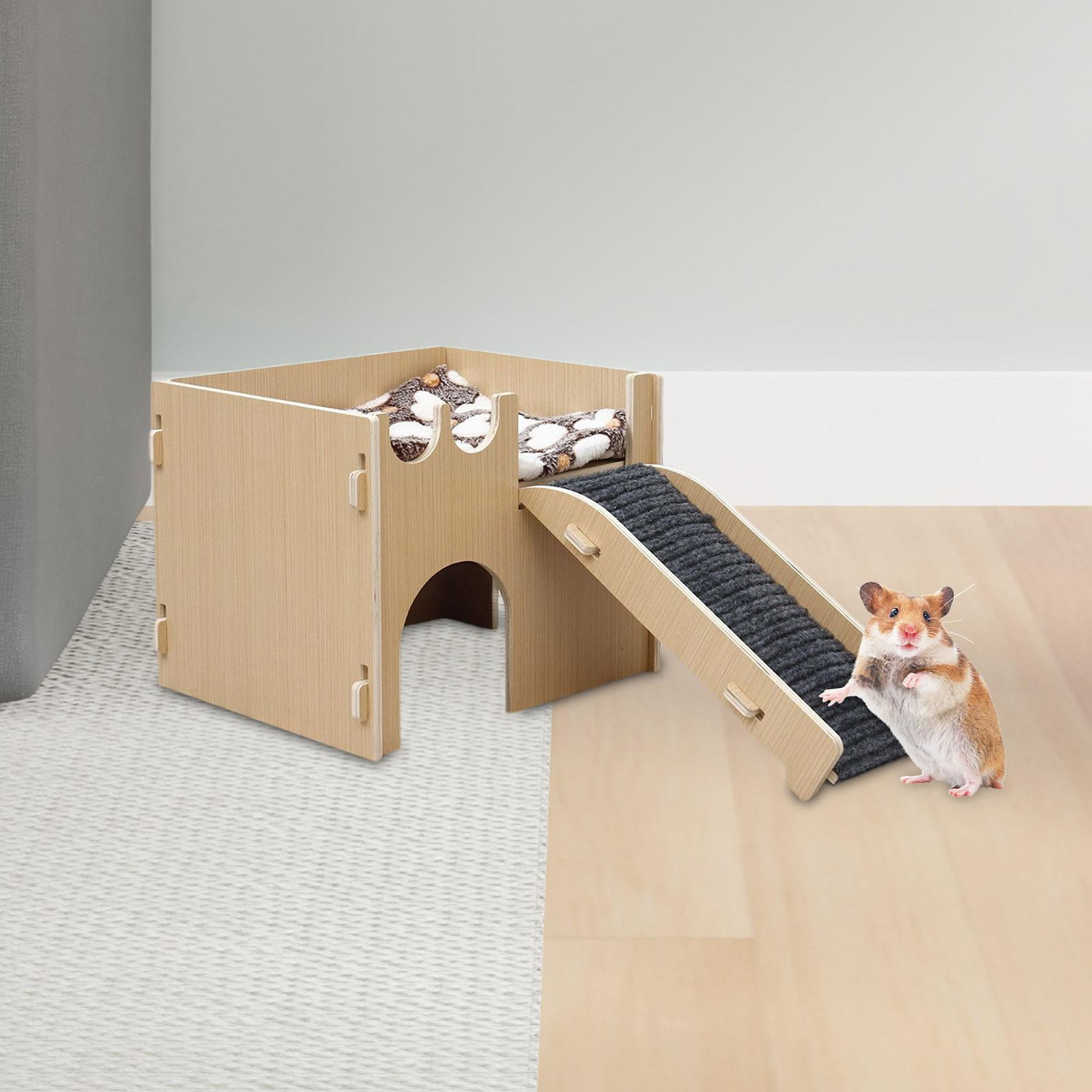 Toysmith Hamster Hideout Hut Play House Ladder en Cage Decor Exercise Toys Hamster House and Habitat for Gerbils Mice Gerbils
