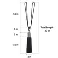 thumbnail image 5 of Evideco French Home Goods Curtain Holdbacks Set of 2 Decorative Curtain Tiebacks With Tassel - Midnight Black, 5 of 7