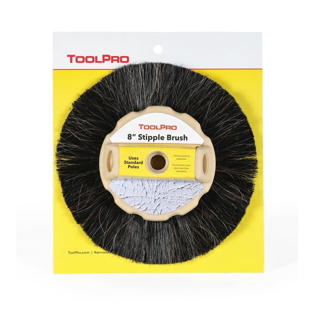 Pincel Stipple Brush TOOLPRO de pelo de caballo para plafones de yeso, 20 cm