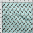 thumbnail image 3 of oneOone Coton Bio Voile Feuilles & Motif Floral Imprimé BTY 42 Pouces de Large, 3 of 4