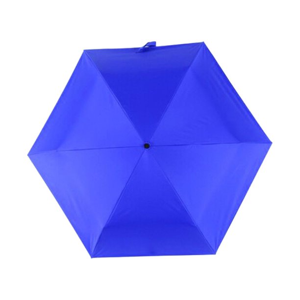 Paraguas portátil Cateissary ligero con rotación para protección solar plegable azul oscuro Type3 NO3