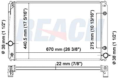 REACH Radiator 41-2893 for 15-06 Toyota RAV4