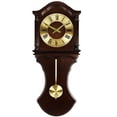 thumbnail image 1 of Bedford Clock Collection Wall Clock with Pendulum and Chimes, Chocolate Wood, 1 of 2