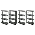 thumbnail image 2 of Gracious Living 4 Shelf Fixed Height Medium Duty Storage Unit, Black (4 Pack), 2 of 11