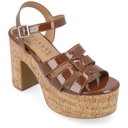 

Journee Collection Womens Jania Tru Comfort Foam Buckle Platform Sandals