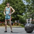 thumbnail image 4 of Flint Tropics Basketball Replica Green Jersey #33 Moon Halloween Costume Cosplay, 4 of 7