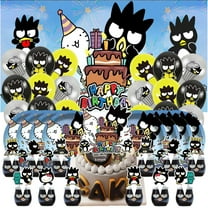 Badtz maru Birthday Party Supplies Balloons Paper Plates Decoration Cake Topper Decor Tableware Banner Backdrop