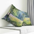 thumbnail image 3 of Spring Daisy Flowers Pillow Covers 18x18 Inch Decorative Throw Pillow Cover, Green Tree Leaves Forest Natural Scenery Sofa Pillowcases Accent Cushion Case Home Decor Bedroom Living Room, 3 of 6