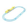 thumbnail image 4 of Juego de tren eléctrico de simulación, juguetes de vías de ferrocarril con accesorios, juguetes de rompecabezas, juguetes de rompecabezas de montaje Amarillo Baoblaze Juego de vías de tren, 4 of 8