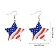 thumbnail image 3 of BNNG 4th of July Patriotic Earrings Independence Day Earrings American Flag Earrings for Women Fourth of July Patriotic Stud Earrings USA Independence Day Patriots 4th of july Jewelry Gifts, 3 of 4
