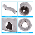 thumbnail image 5 of Túnel Plegable Para Gato Con Bola Colgante, Forma De S 124 cm, Gris, 5 of 5