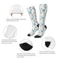 thumbnail image 3 of Pofeuu Rose Flowers Print Stockings, Adult Running Hiking Socks for Youth and Adult, 3 of 6