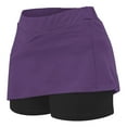 thumbnail image 6 of GigrtiJin 2-13 Years Toddler Girls Skort Solid Color High Waist Running Skirt Casual Sport Skirt for Children, 6 of 6